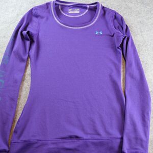 Under Armour Women’s ColdGear Long Sleeve Top – Purple – Size XS